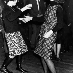 1960s Party Print: Vintage Twist Dance Scene 1960s Party Print: Vintage Twist Dance Scene