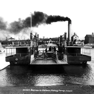 Vickers Steam Ferry Print, Walney Island, 1895 Vickers Steam Ferry Print, Walney Island, 1895