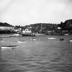 A view of Torquay Harbour. 1 February 1928 A view of Torquay Harbour. 1 February 1928