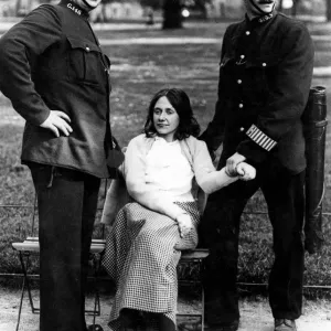 Votes for Women - Policeman with Suffragette Arrested in Hyde Park Print