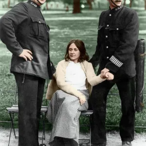 Votes for Women Print - Policemen Arresting a Suffragette in Hyde Park 1912 Votes for Women Print - Policemen Arresting a Suffragette in Hyde Park 1912