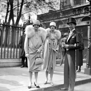 Print of a 1927 wedding scene at St Margaret's, Westminster Print of a 1927 wedding scene at St Margaret's, Westminster