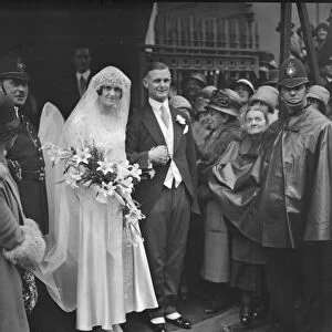 Wedding of Commander the Honourable Christopher Roper Curzon, Royal Navy, and Miss