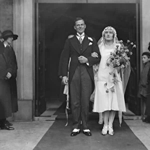 Wedding of Hon Amyas Scott Bushe and Miss Dilys Rees Davies ( daughter of Sir Colin