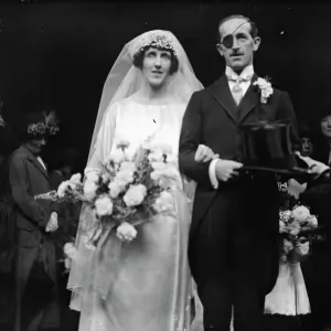 Wedding Print of Lady Edith Stopford and Major Walter Brooks Wedding Print of Lady Edith Stopford and Major Walter Brooks