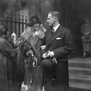 Wedding Print of Mr F Edward Bullmore and Miss Adeline Roscow, 1925 Wedding Print of Mr F Edward Bullmore and Miss Adeline Roscow, 1925