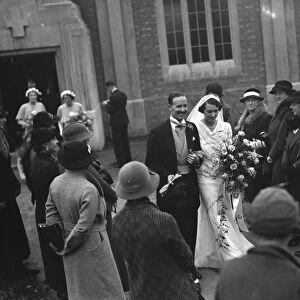 Wedding of N Spencer in Sidcup, Kent. 1935