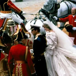 Wedding Print of Prince Charles and Lady Diana Spencer Wedding Print of Prince Charles and Lady Diana Spencer