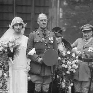 Wedding Print of Mr V Beveridge and Countess Julieta Fera de Cerrini