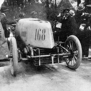 The winner of the heavy car contest: M. Gabriel and his Mors at Bordeaux. 30 May 1903
