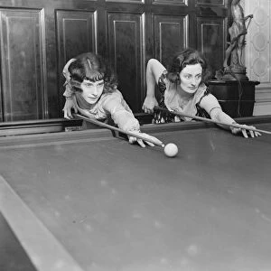 Womans Billiards Championship at the Burroughes Hall, Soho Square Miss Joyce Gardner