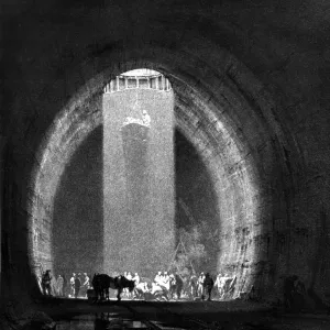 Working shaft in the Kilsby Tunnel 8 July 1937 The tunnel is located near the village