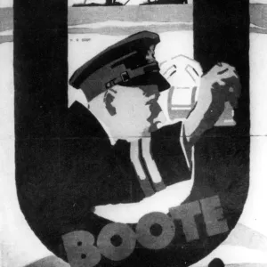 A World War II German poster: The U-boat are out A World War II German poster: The U-boat are out