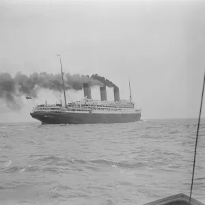 Worlds largest ship arrives at Southampton The new White Star Liner RMS Majestic Worlds largest ship arrives at Southampton The new White Star Liner RMS Majestic
