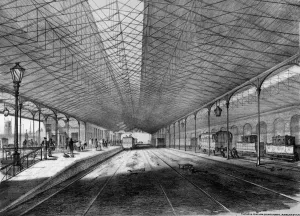 19th Century Prints: In 1838 Samuel Brooks, vice-chairman of the Manchester and Leeds Railway (MLR) bought