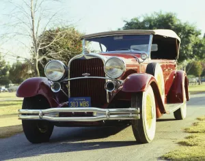 1931 car - Lincoln Model K Sport Phaeton duel cowl four door - In Greek mythology