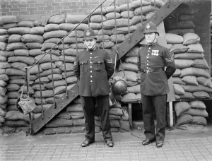 1940 Police squadron at Shooters Hill, Kent, England. Sgt Anderson