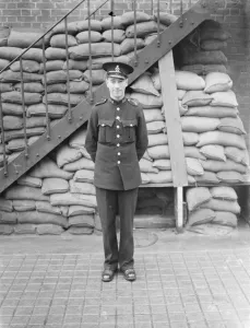 1940 Police squadron at Shooters Hill, Kent, England