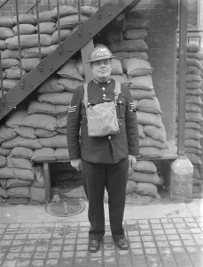 1940 Police squadron at Shooters Hill, Kent, England