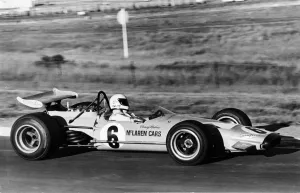 Motorcar Prints: 1970 McLaren Ford M14A Formula 1 racing Denny Hulme at the wheel