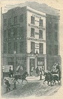 Victorian Collection: 198 Strand, London, England The offices of The Illustrated London News first published