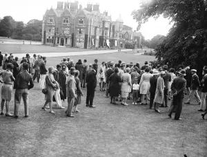 20, 000 walk round the Kings country house. The beautiful grounds at Sandringham