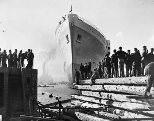 Titanic And Ocean Liner Prints: The 31, 000 ton liner Orcades, built for the Orient line by Vickers, Armstrong Ltd