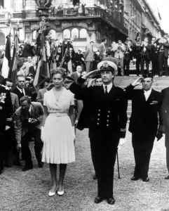 Royal Prints: 8 June 1959 Prince Albert of Belgium and Princess Paola of Italy toured Brussels