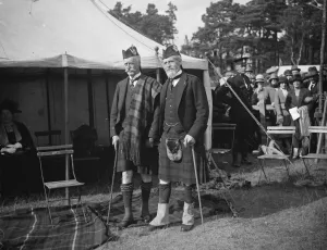 Aboyne highland games. Lord Aberdeen and the Marquis of Huntley. 9 September 1926