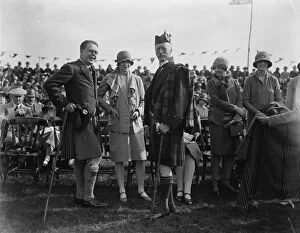 Spectators Collection: Aboyne Highland Games. Lord and Lady Glentanar and the Marquess of Huntly. 13