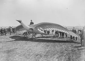 Wings Prints: Accident during glider trials at Berlin A series of glider trials have just taken