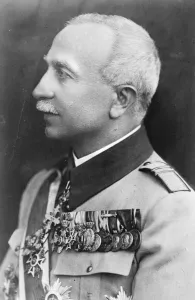 Romania Prints: To accompany the King and Queen of Rumania to England. Gen Mardarescu, Minister of War