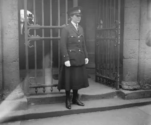Police Prints: Accuser of Mrs Gooding Charged: Miss Gladys Moss, the policewoman mentioned in