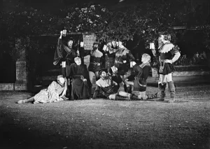 Actors Prints: Actors at the pageant at Orpington, Kent. 1935