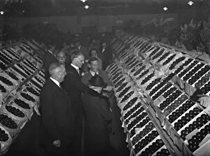 Fruit Collection: Admiring the display at the North Kent Agricultural Association fruit show. 1937