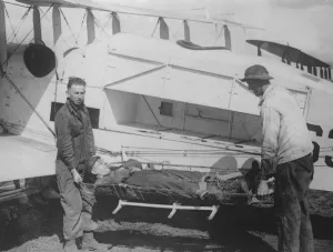 AN aerial ambulance belonging to the American red cross 18 October 1920