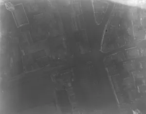 Air And Flying Machine Prints: Aerial photo of London taken from airship R 22 1920