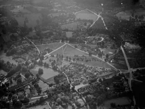 An aerial view of Chislehurst Common in Kent. 1939