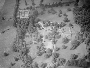 Aerial View Prints: An aerial view of Kenmal Manor in Kent. 1939