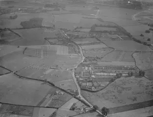 Aerial View Prints: An aerial view of Tripes Farm in St Mary Cray, Kent. 1939