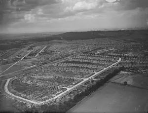 Aerial View Prints: An aerial view of Welling, Kent. 1939