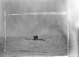 Afghanistan King down in submarine HMS L22. The Submarine with H M on board in