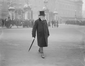 Afternoon Party at Buckingham Palace. Lord Harewood leaving Buckingham Palace 21
