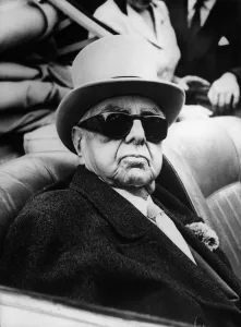 The Aga Khan at the Prix de Diane ( French Oaks) at Chantilly racecourse