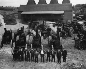 Agricultural Machinery : Mr Chris Lambert, of Horsmonden, Kent, was a steam haulage