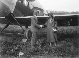 Plane Prints: The air race around Britain. Captains Cockerell, pilot of the Vickers Vulcan