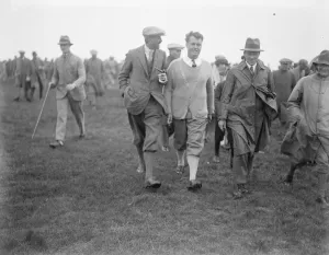 Sportsmen Prints: Amateur Golf Championship at Deal. C J H Tolley ( Englands hope ), who defeated