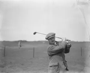Golfer Prints: Amateur Golf Championship at Deal. Harris in play against Wethered in the final