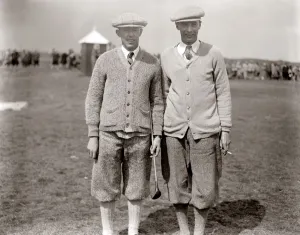 Golf Course Prints: Amateur Golf Championship at Deal. Francis Ouimet and Roger Wethered, the semi finalists