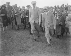 Amateur Golf Championship at Deal, Kent. Francis Ouimet and Roger Wethered who